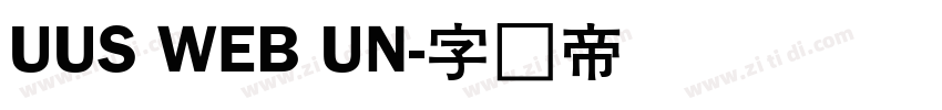 UUS WEB UN字体转换